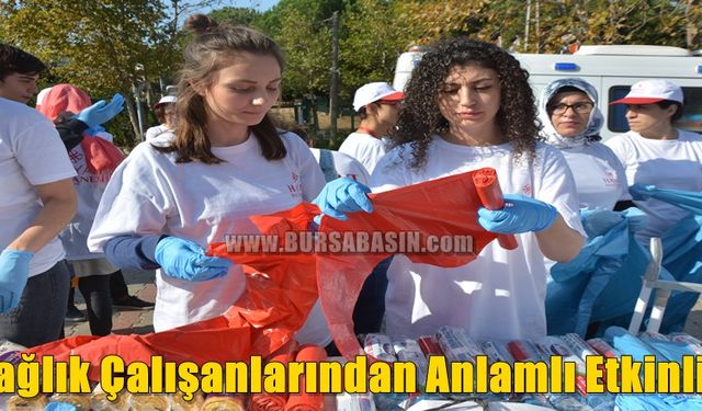 Bursa'da Sağlık Çalışanlarından Çevre Kirliliğine Karşı Anlamlı Etkinlik