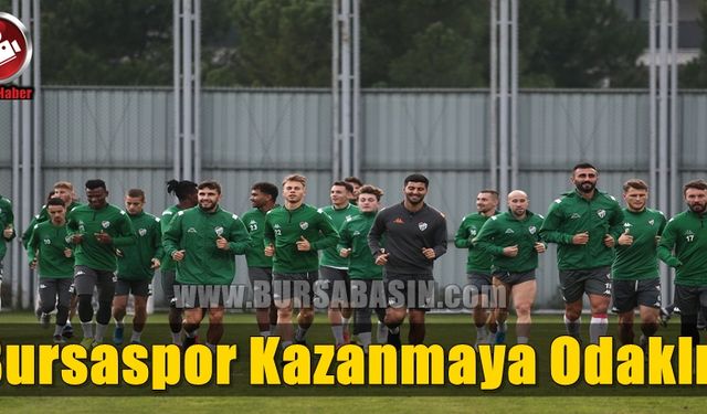 Bursaspor Zorlu Lig Mücadelesi İçin Çalışmalarını Sürdürüyor