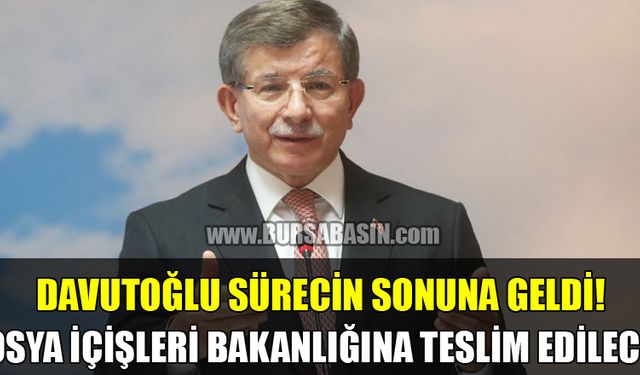 Davutoğlu Bugün Yeni Partinin Kuruluş Dosyasını Teslim Edecek