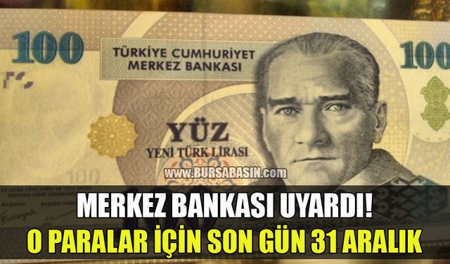 Merkez Bankası Tarafından Yeni Türk Liraları İçin Son Gün Uyarısı Yapıldı