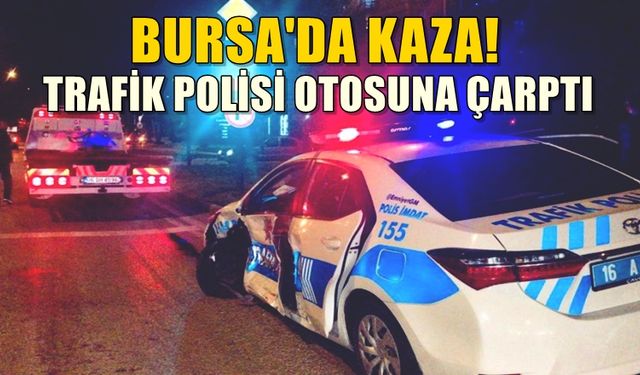 Bursa'da kırmızı ışık ihlali yapan sürücüsü trafik ekiplerine çarptı!