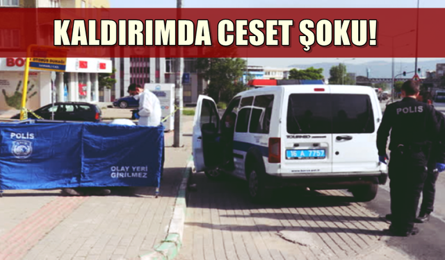 Bursa'da kaldırımda ceset şoku! 