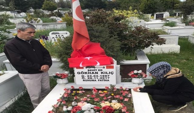 Bursa'da komutanı tarafından başına miğferle vurması sonucu ölen askere şehitlik!
