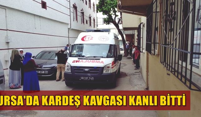 Bursa'da kardeş kavgası kanlı bitti