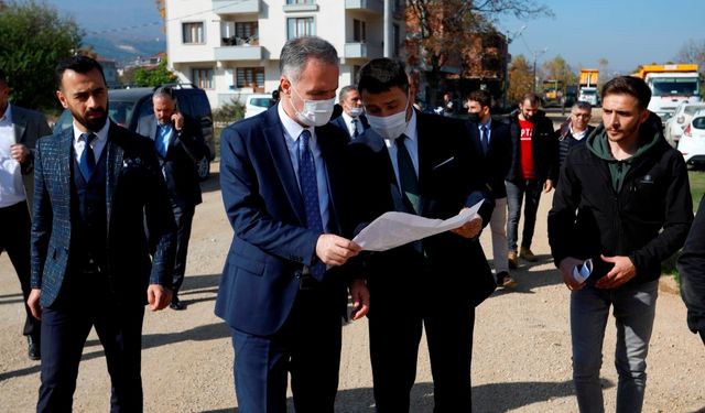 İnegöl Belediyesi'nden Beton Yol Çalışması