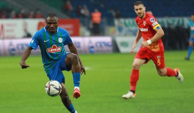 Çaykur Rizespor sahasında Kayserispor'u tek golle yıktı