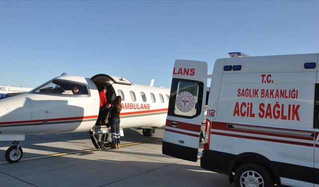 Uçak ambulanslar 81 ülkeden 1081 hastayı Türkiye'ye taşıdı