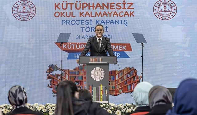 Kütüphanesi olmayan 16 bin 316 okulda kütüphane kuruldu