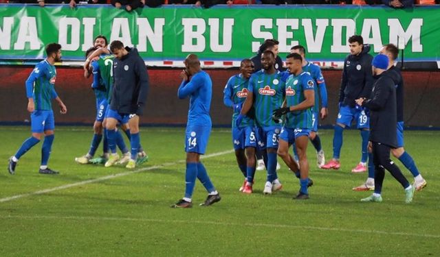 Ertelenen maçta kazanan Rizespor