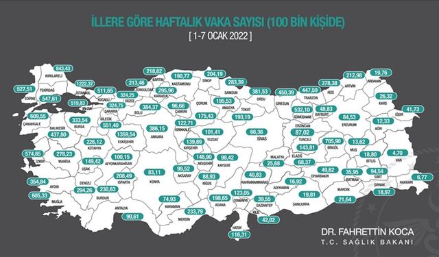 Kovid-19 vakaları üç büyükşehirde çoğaldı