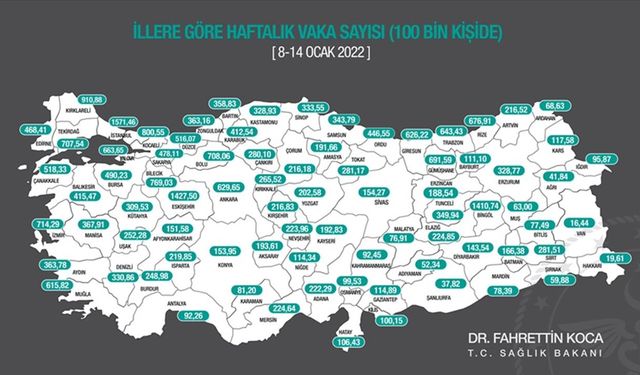 Koronavirüs haftalık vaka sayıları açıklandı: Korkutan rakam