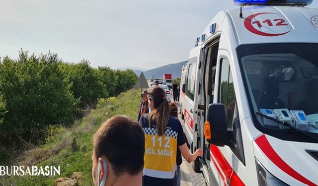 Bursa'nın İznik ilçesinde trafik kazasında 4 kişi yaralandı
