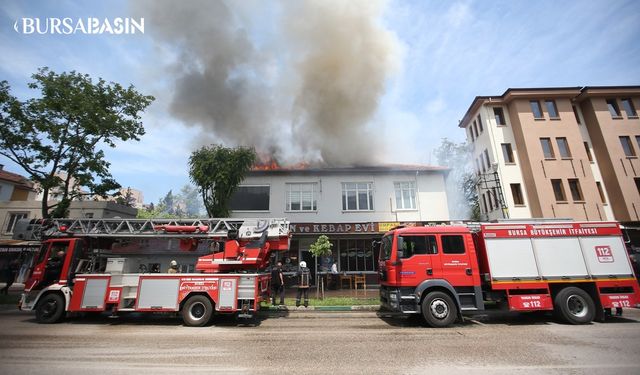 Osmangazi ilçesinde Yanan ev kullanılamaz hale geldi