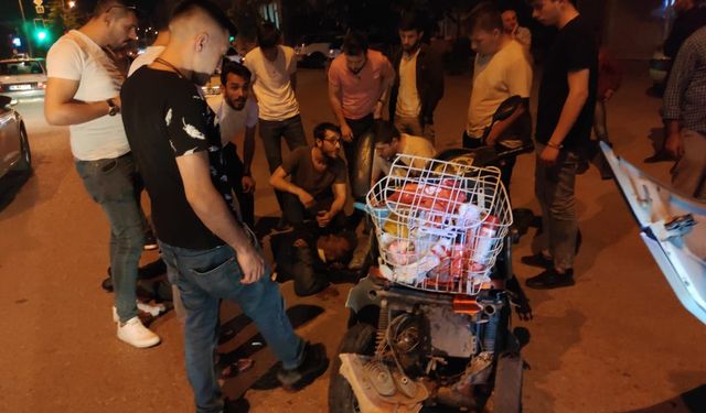 Bursa'da halk otobüsü engelli bisiklet sürücüsüne çarptı
