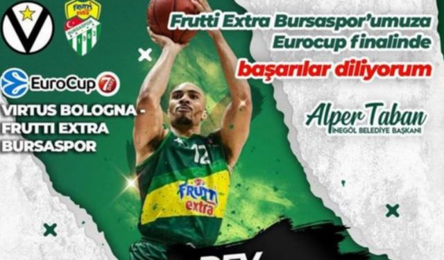 Bursaspor’un Euro Cup final heyecanı dev ekranda