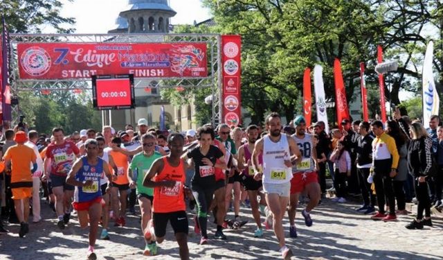 Edirne Maratonu’nda Ahmet Bayram Şampiyon