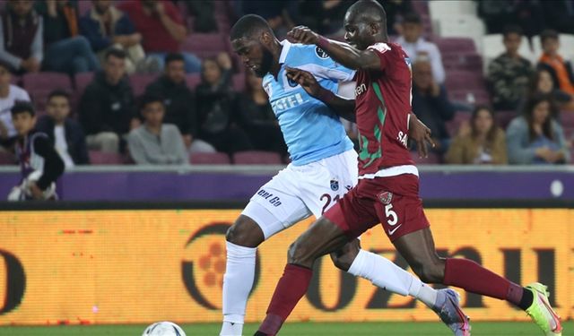 Hatayspor- Trabzonspor karşılaşması 1-1 berabere kaldı