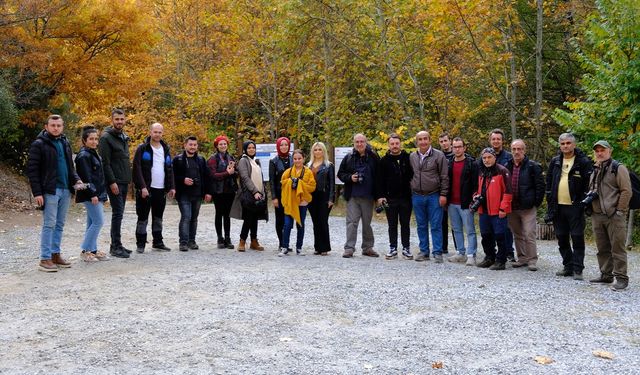 Bursa'da doğa fotoğrafçıları, Sadağı Kanyonu'nda buluştu