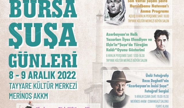 Bursa'da Tayyare Kültür Merkezi’nde Şuşa Günleri