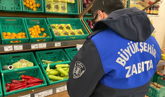 Bursa'da Zincir Marketlere Yoğun Denetim