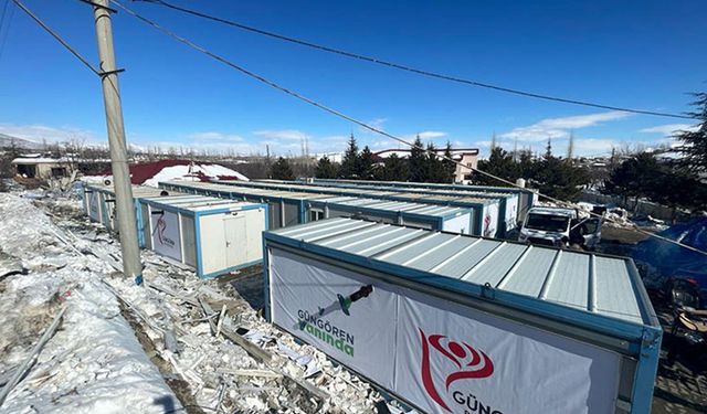 Güngören Belediyesi, Göksun'a 20 konteyner ev kurdu