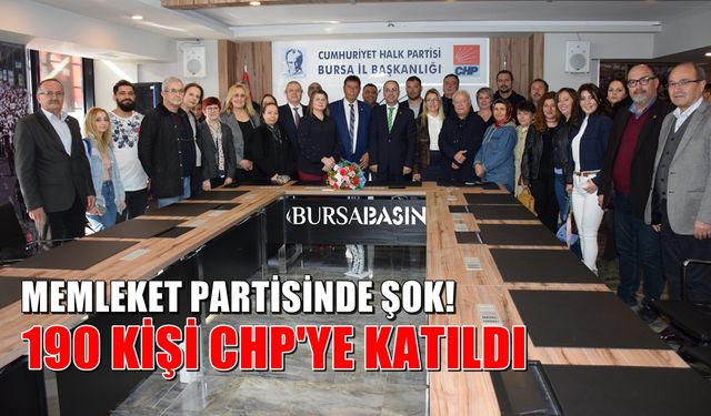Memleket Partisi Bursa'da Toplu İstifa Şoku!