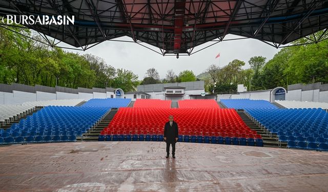 Bursa’nın Kültürpark Açıkhava Tiyatrosu sil baştan yenilendi