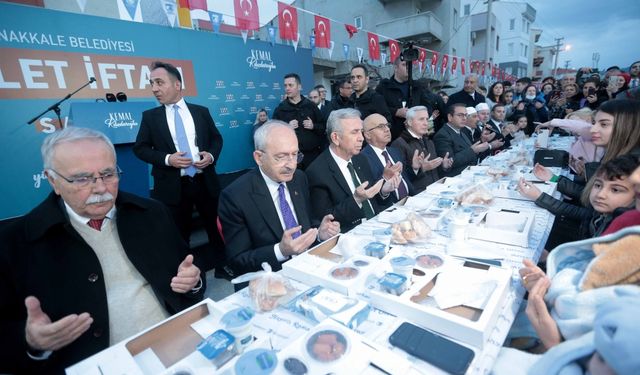 Cumhurbaşkanı adayı Kılıçdaroğlu, Çanakkale'de iftar programında konuştu: