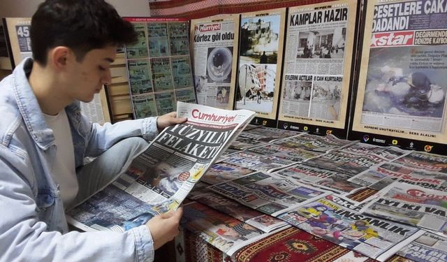 Kocaeli'de "Deprem Konulu Gazete Manşetleri" sergisi açıldı