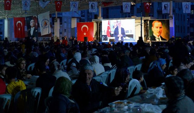 Antalya Kızıltoprak'ta 2 bin 500 kişilik iftar