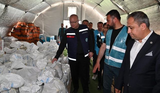 Başkan Ergün afet bölgesinde Ülkü Ocakları'nı ziyaret etti