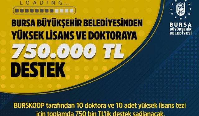 Bursa Büyükşehir 'burs'ta çıtayı yükseltti!