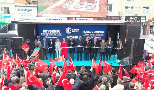 Konya Beyşehir'de açılış ve temel atma