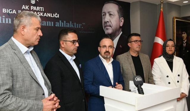 AK Parti Grup Başkanvekili Turan, Çanakkale'de Cumhurbaşkanı Seçimi'yle ilgili konuştu