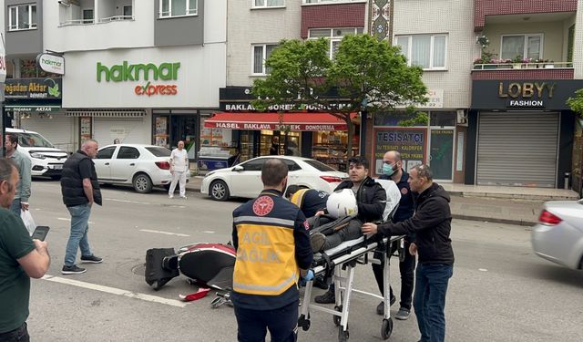 Kocaeli'de minibüsle çarpışan motosikletin sürücüsü yaralandı