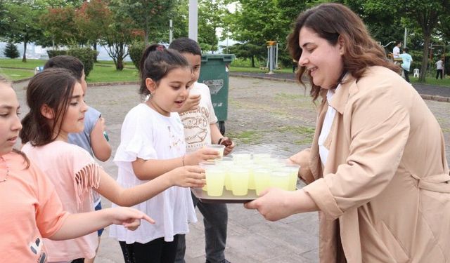 İzmit'te Alikahyalı çocuklara lezzetli ikramlar