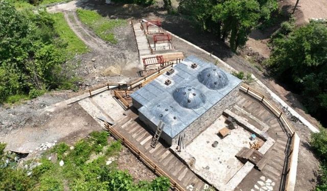 Yukarı Ulaşlı'da hamam restorasyonu son aşamada