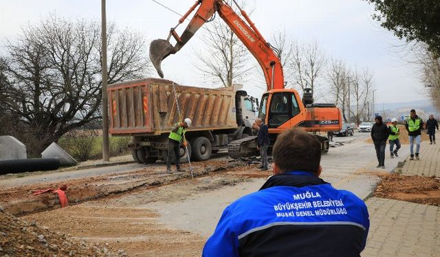 Muğla Düğerek'te altyapıda 5 bin metresi tamamlandı