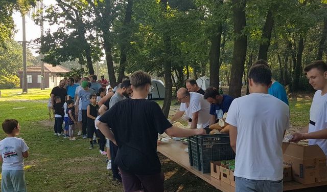 Sakarya'da Macera Park'ta  kamp ilgisi