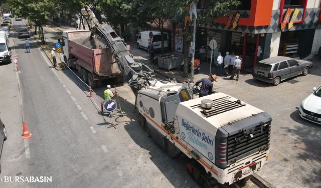 Yıldırım Teyyareci Mehmet Ali Caddesi Yenileniyor