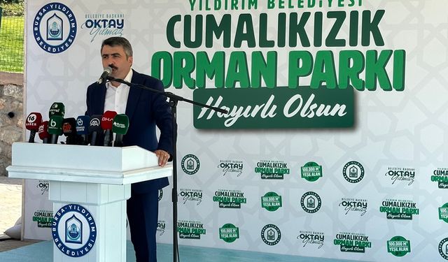 Yıldırım'da Cumalıkızık Orman Parkı Açıldı