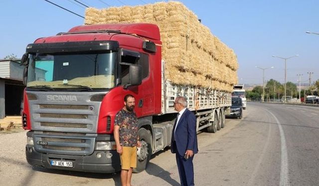 Çanakkale yangınında zarar gören çiftçilere Gelibolu'dan destek