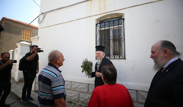 Fener Rum Patriği Bartholomeos'tan Gökçeada'ya ziyaret