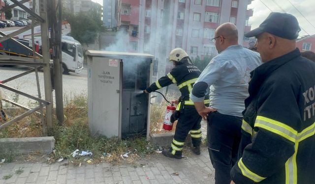 Kocaeli'de trafoda çıkan yangın söndürüldü