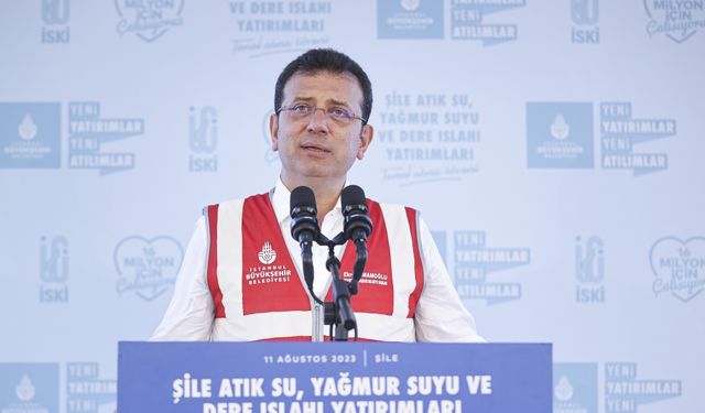 Şile'de atık su ve yağmur suyu yatırımlarının temeli atıldı