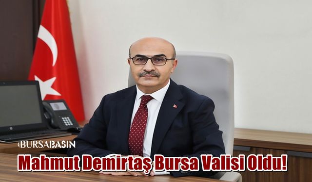 Bursa Valisi Mahmut Demirtaş oldu