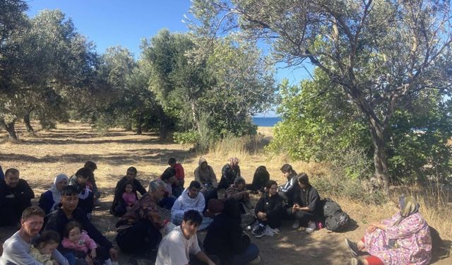 Çanakkale'de 22 düzensiz göçmen yakalandı