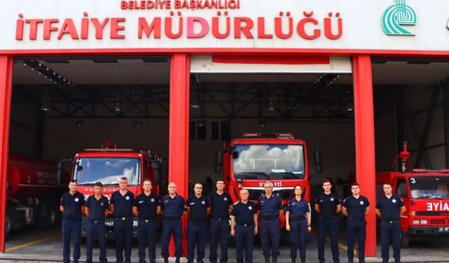 Edirne'de jandarmadan itfaiyeye kutlama ziyareti