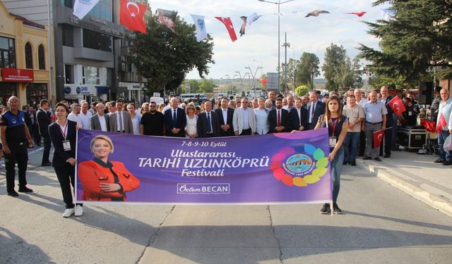 Edirne'de Uluslararası Tarihi Uzunköprü Festivali başladı