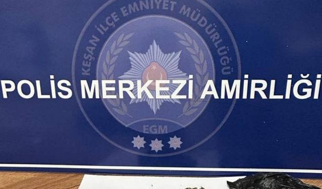 Edirne'de uyuşturucuyla yakalanan 2 şüpheli gözaltına alındı